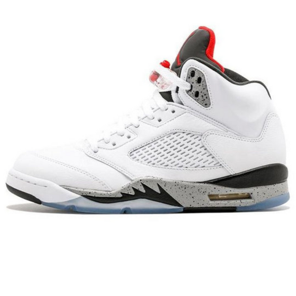 Air Jordan 5 Retro 'White Cement'- Streetwear Fashion 950 - levefly.com