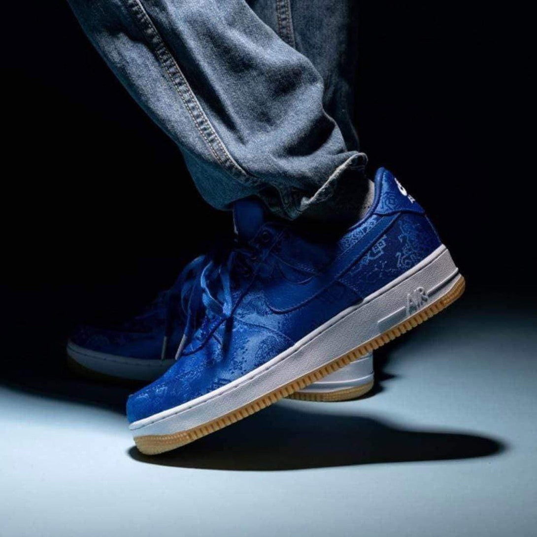 CLOT x Nike Air Force 1 PRM 'Royal Silk'- Streetwear Fashion 950 - levefly.com