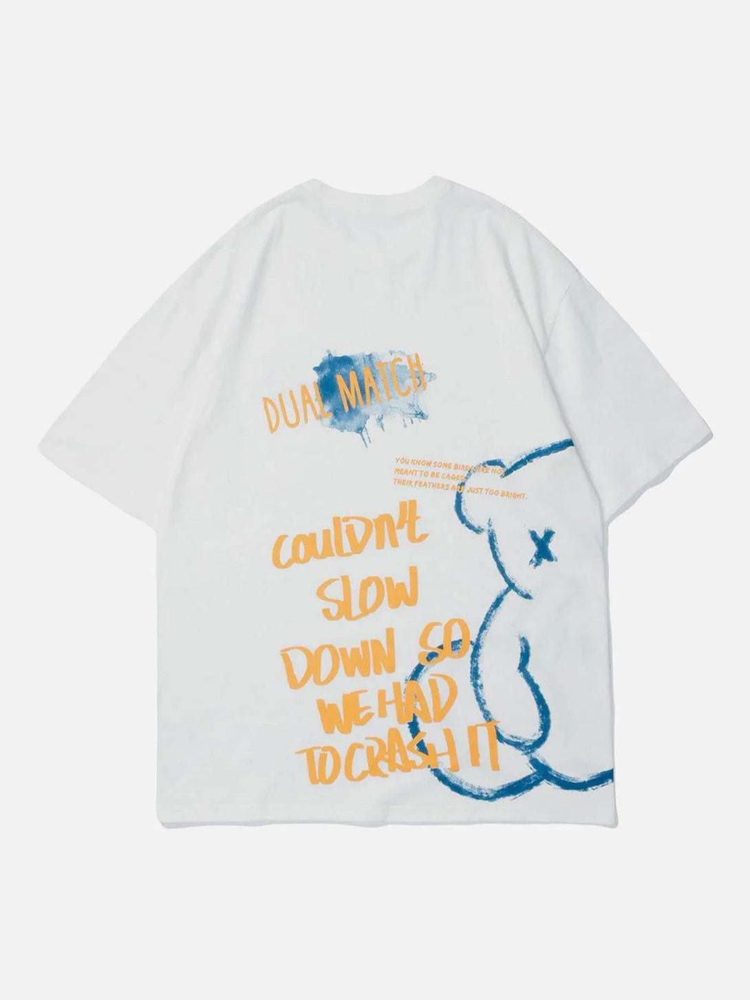 Levefly - Bear Stick Figure Print Cotton Tee - Streetwear Fashion - levefly.com