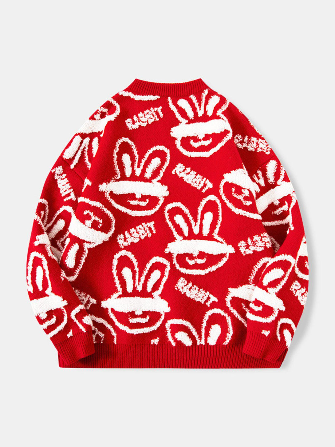 Levefly - Blindfolded Rabbit Knit Sweater - Streetwear Fashion - levefly.com