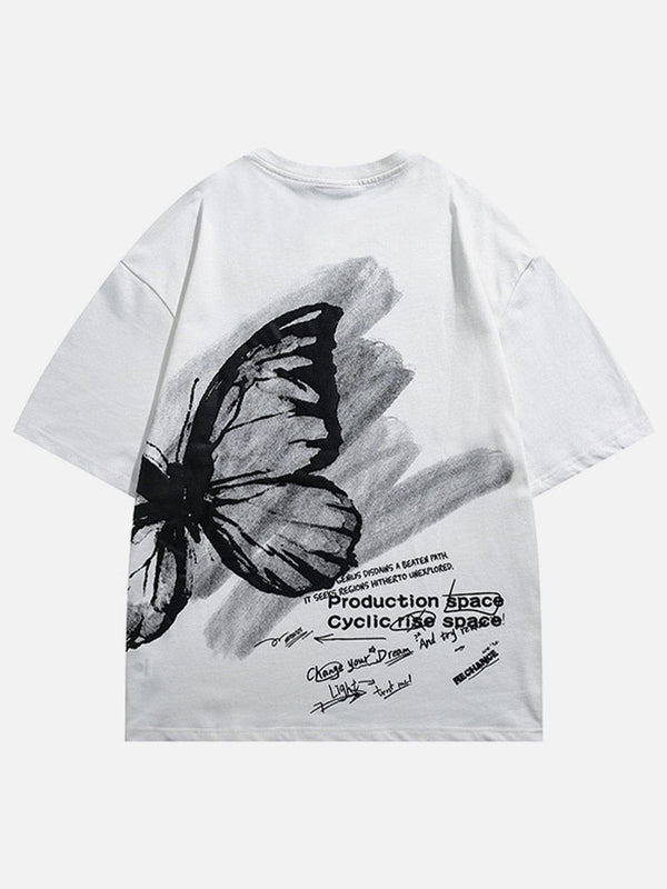 Levefly - Butterfly Graphic Tee - Streetwear Fashion - levefly.com