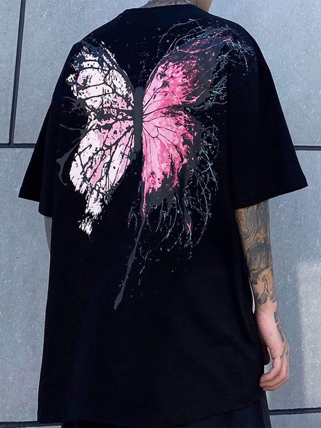 Levefly - "Crack Butterfly" Tee - Streetwear Fashion - levefly.com