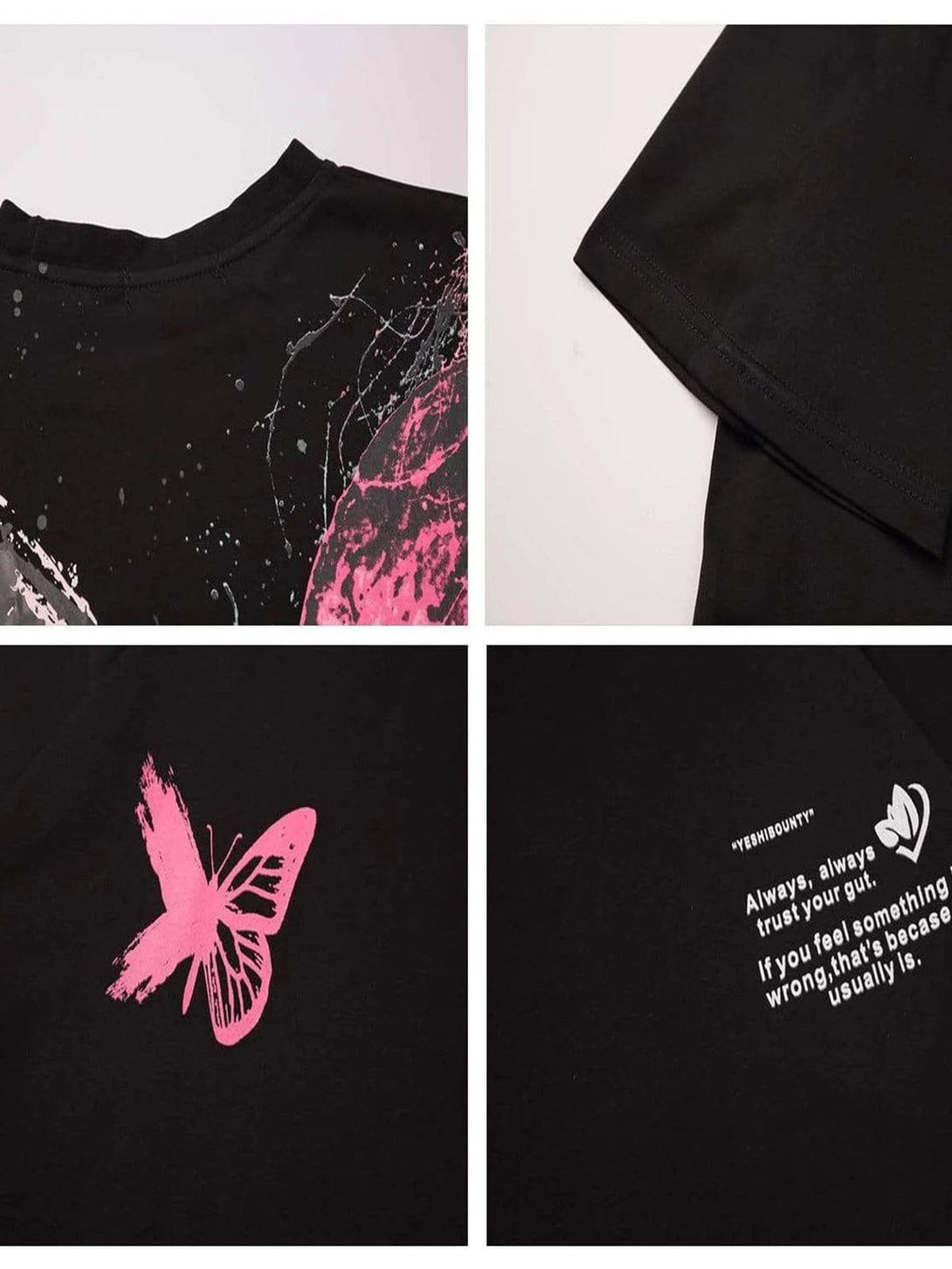 Levefly - "Crack Butterfly" Tee - Streetwear Fashion - levefly.com