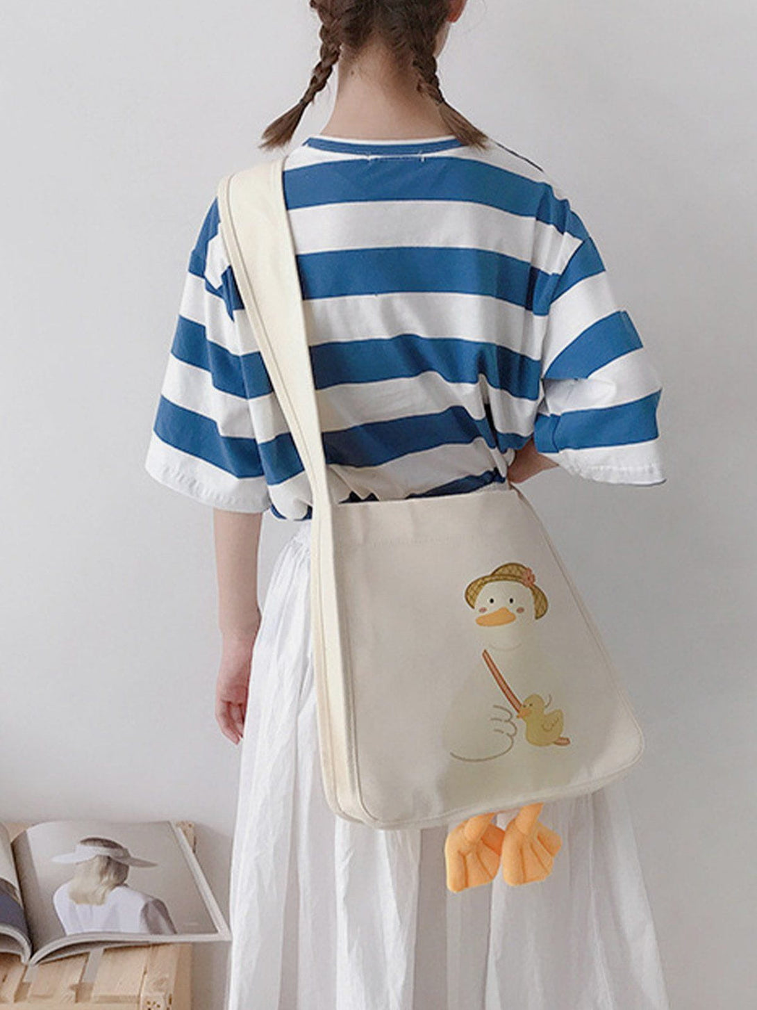 Levefly - Cute Duck Canvas Bag - Streetwear Fashion - levefly.com