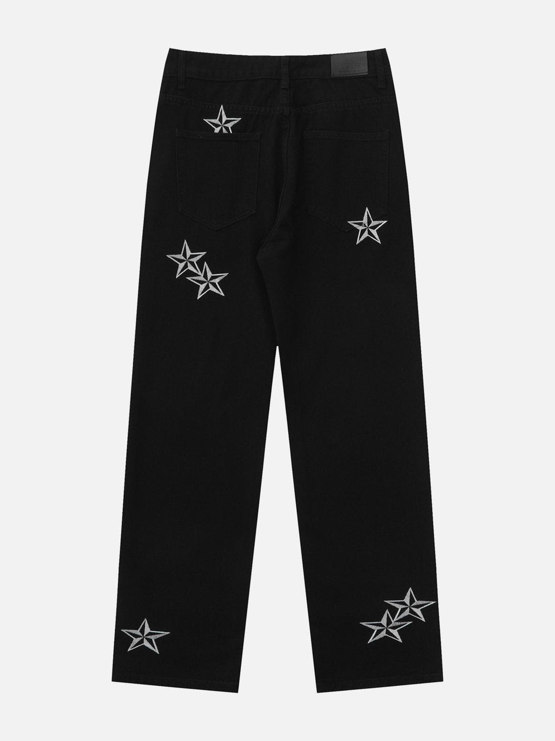 Levefly - Embroidered Star Jeans - Streetwear Fashion - levefly.com