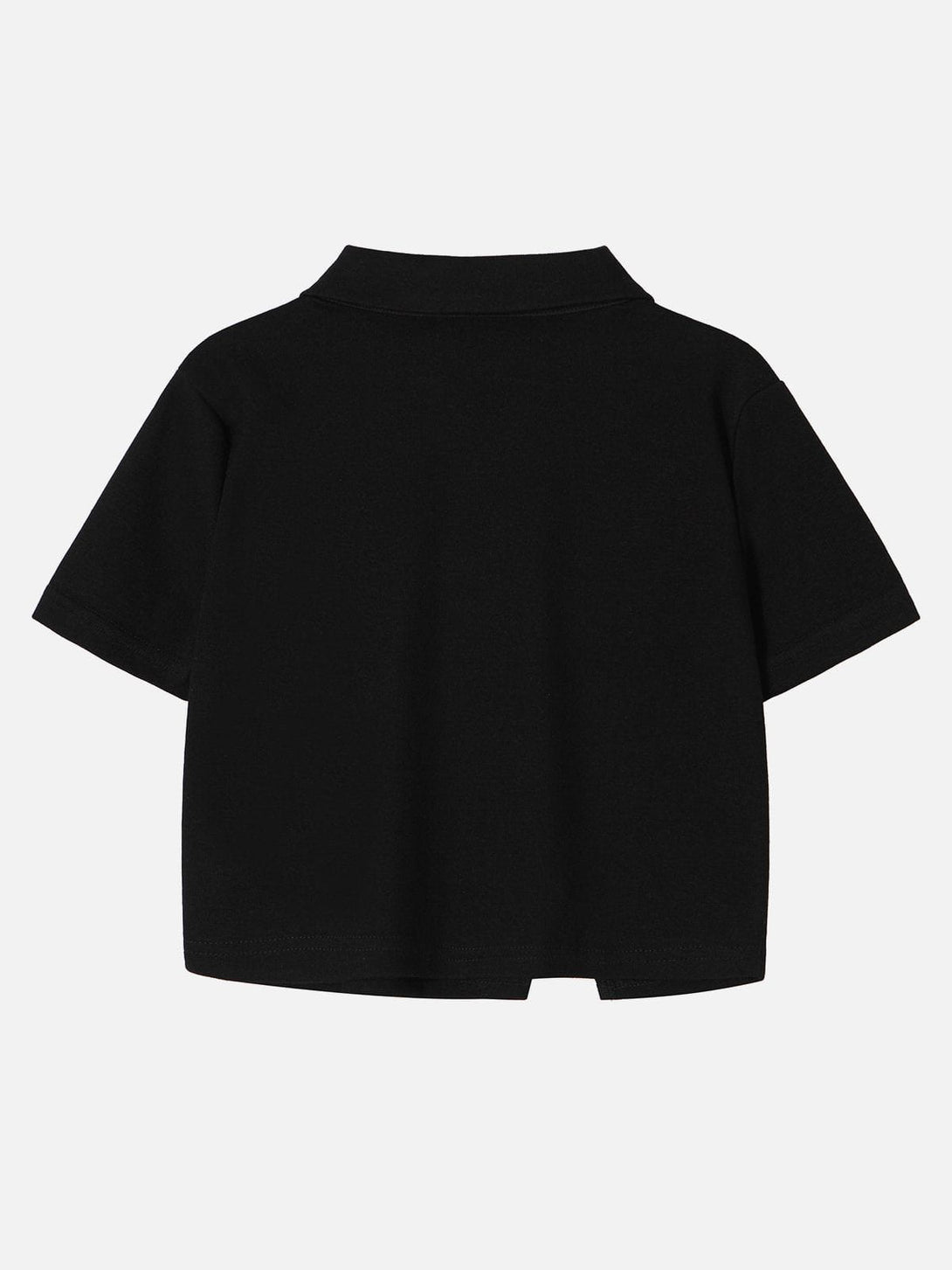 Levefly - Geometric Zip Up Crop Tee - Streetwear Fashion - levefly.com