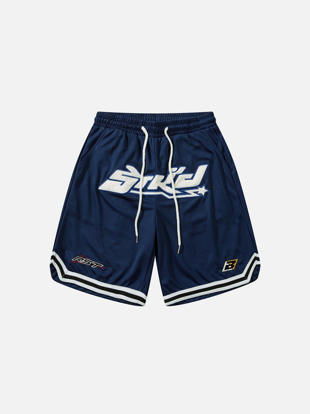 Levefly - Letter Embroidered Stripes Shorts - Streetwear Fashion - levefly.com