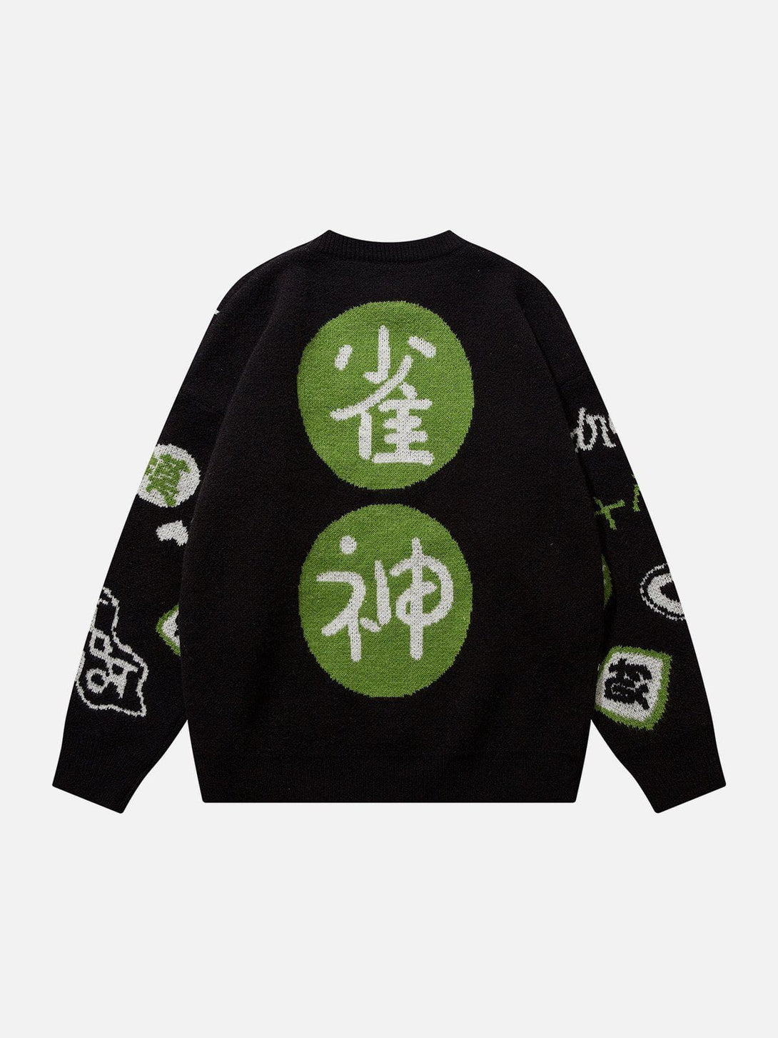 Levefly - Mahjong Embroidery Sweater - Streetwear Fashion - levefly.com