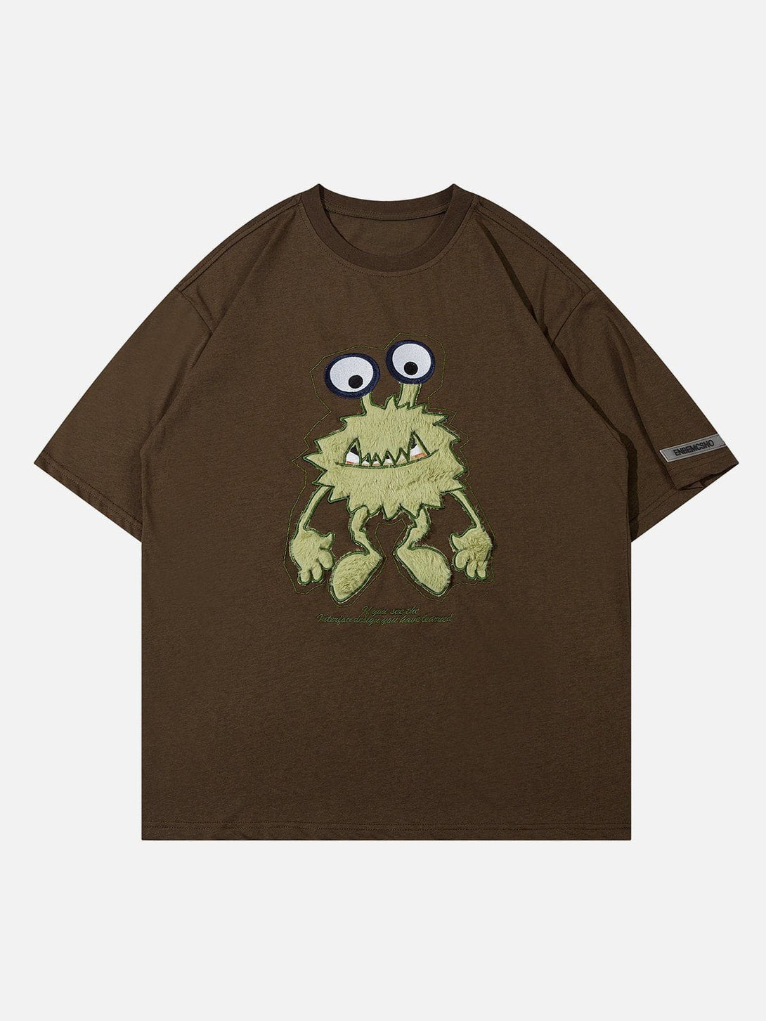 Levefly - Monster Embroidery Print Tee - Streetwear Fashion - levefly.com