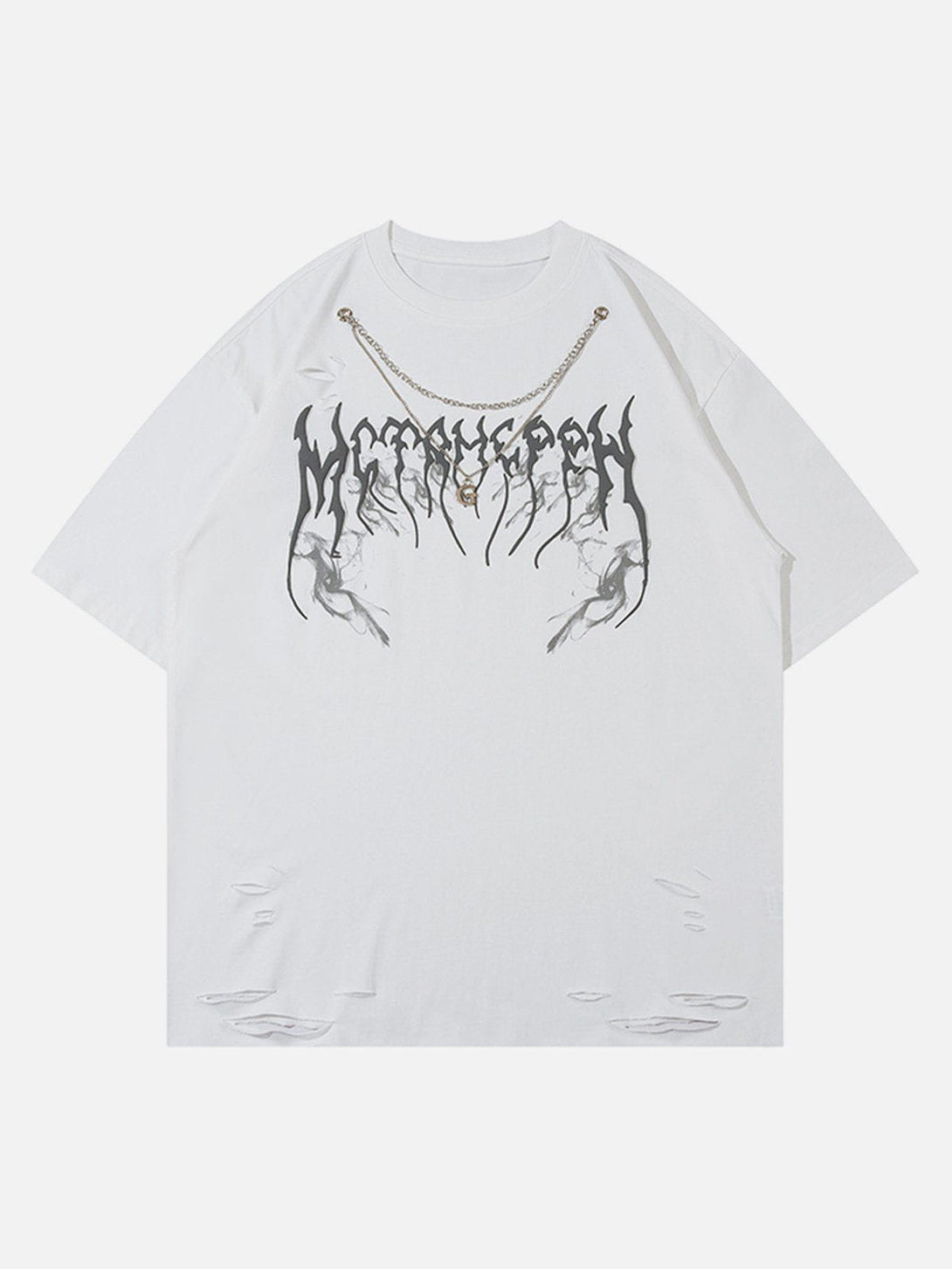 Levefly - Necklace Lightning Print Tee - Streetwear Fashion - levefly.com