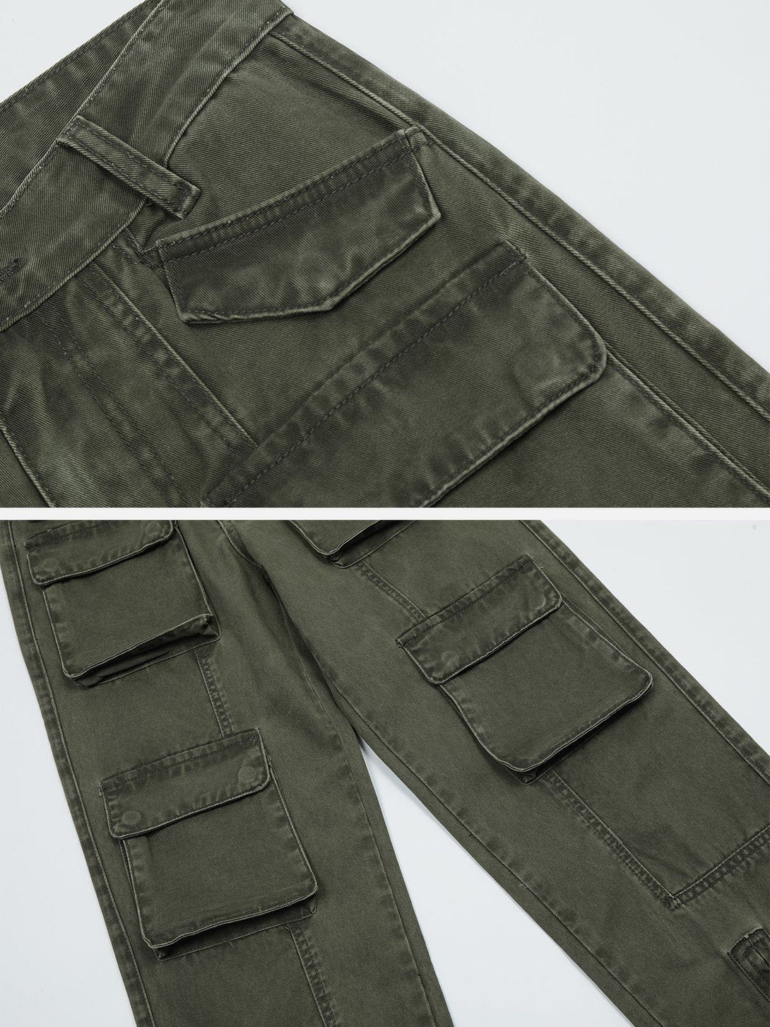 Levefly - Pocket Patchwork Cargo Pants - Streetwear Fashion - levefly.com