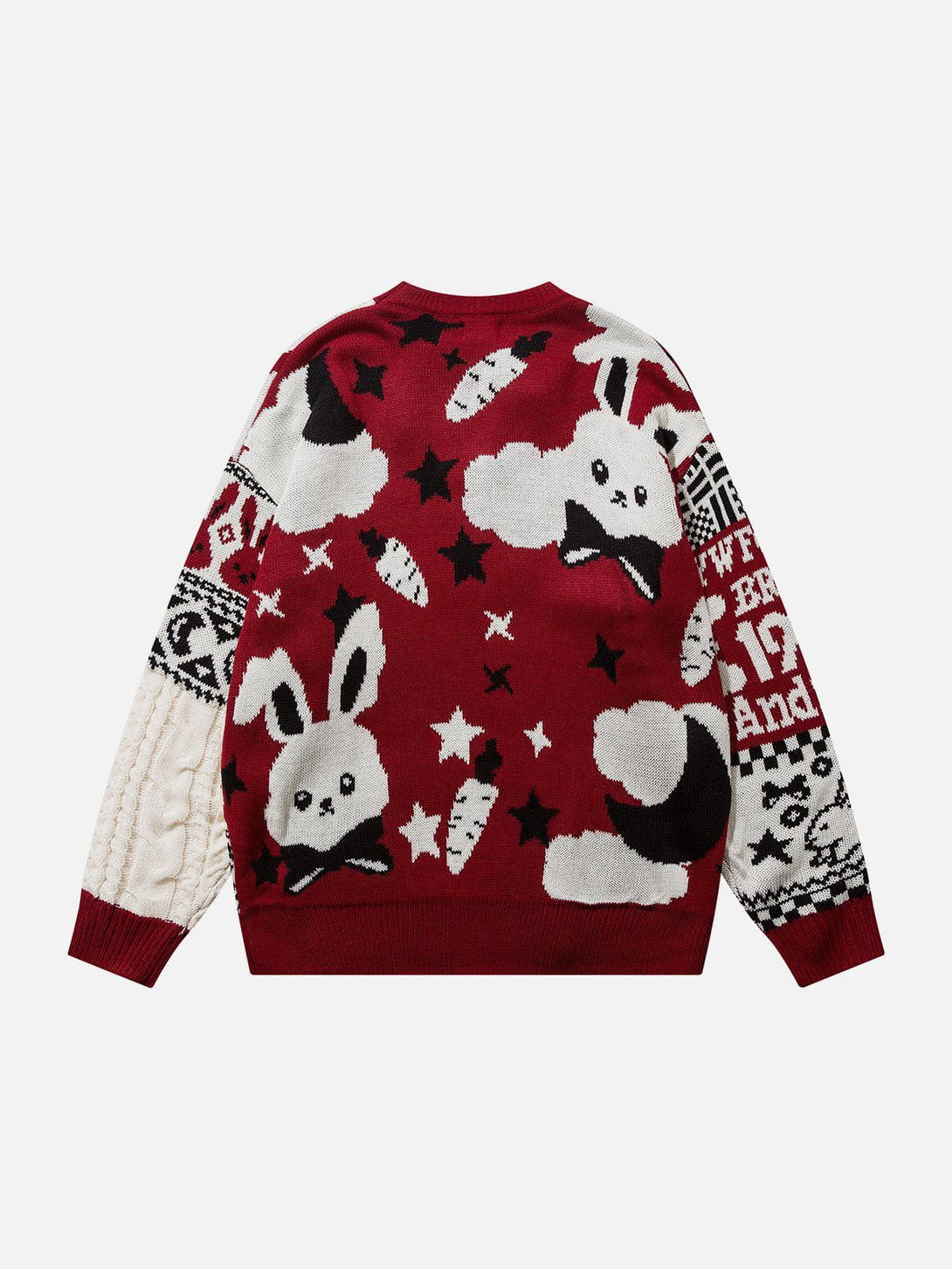 Levefly - Rabbit Jacquard Sweater - Streetwear Fashion - levefly.com