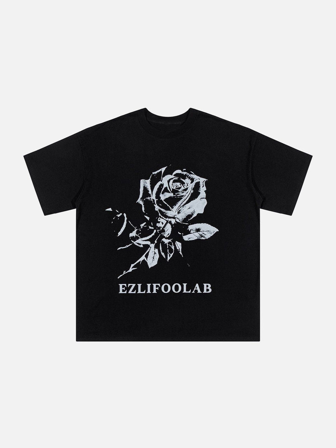 Levefly - Rose Print Tee - Streetwear Fashion - levefly.com