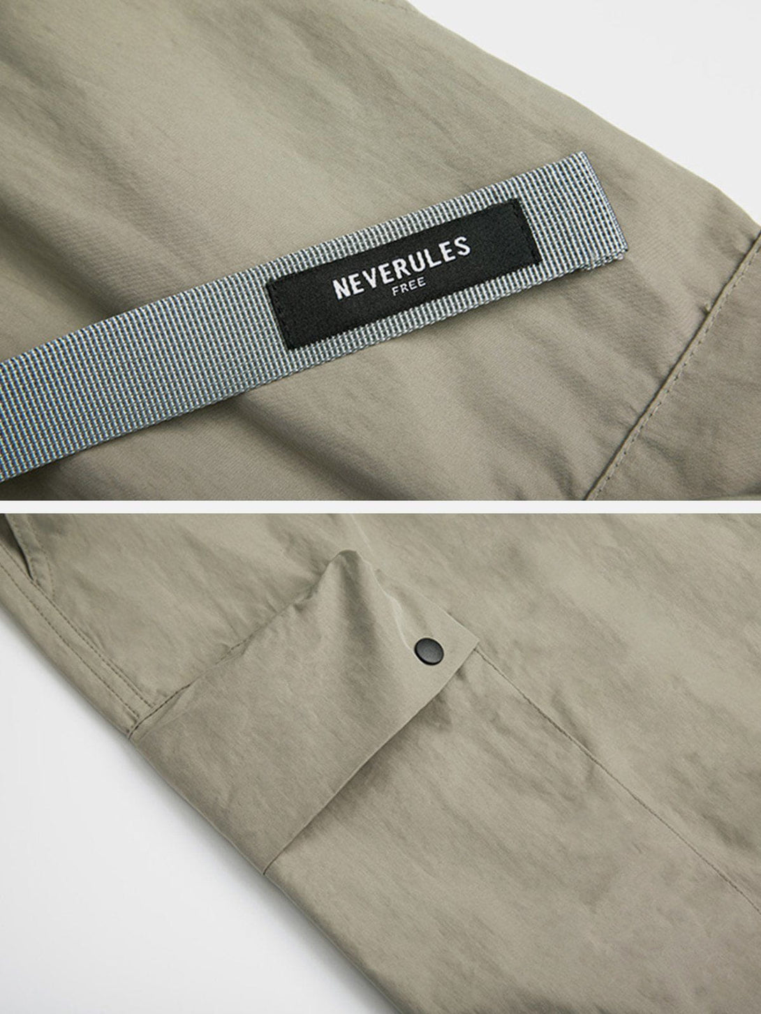 Levefly - Solid Color Functional Cargo Pants - Streetwear Fashion - levefly.com