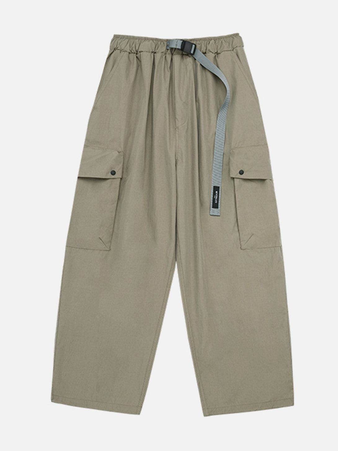 Levefly - Solid Color Functional Cargo Pants - Streetwear Fashion - levefly.com