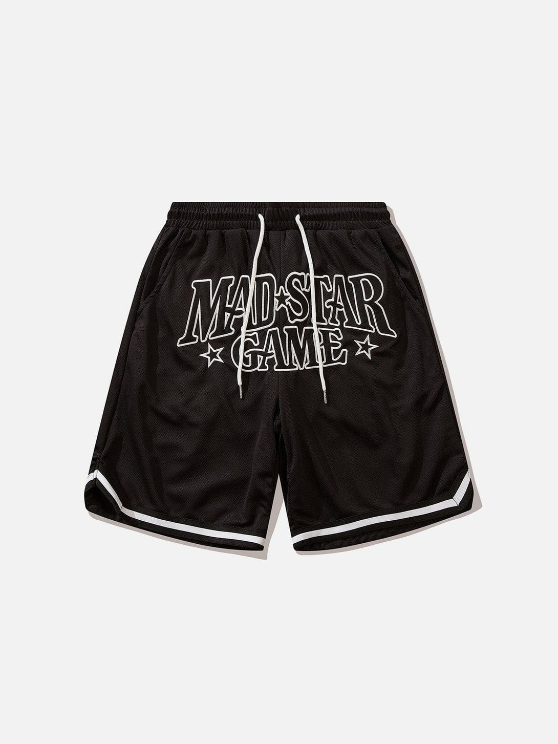 Levefly - Star Letter Embroidered Stripes Shorts - Streetwear Fashion - levefly.com