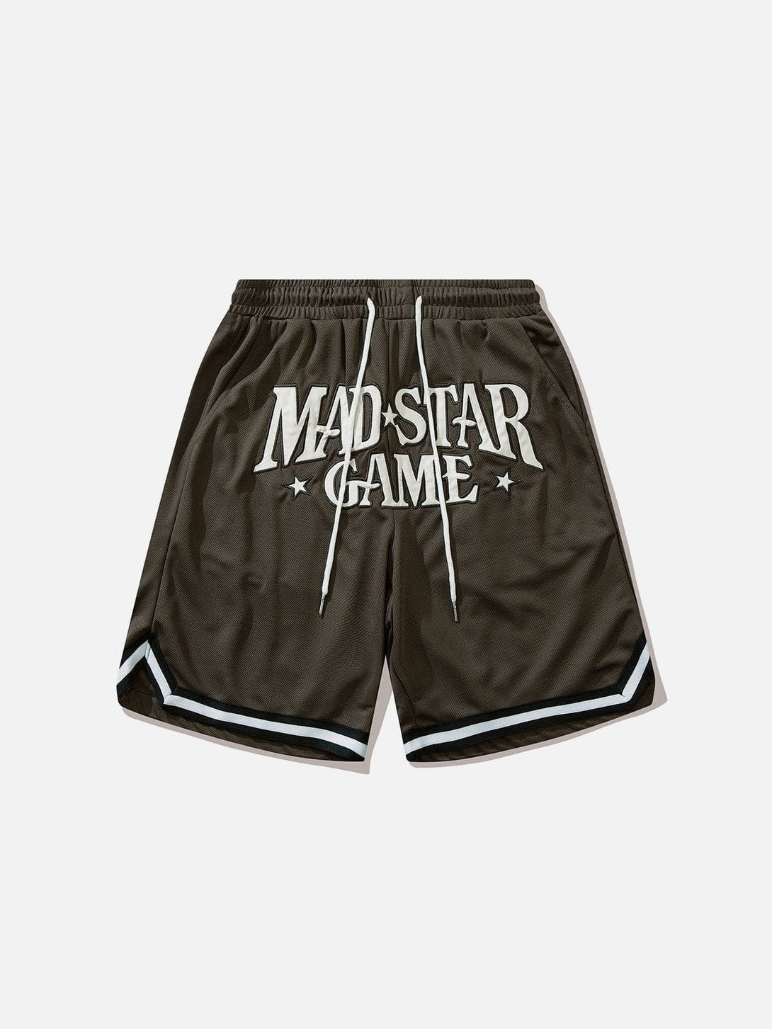 Levefly - Star Letter Embroidered Stripes Shorts - Streetwear Fashion - levefly.com