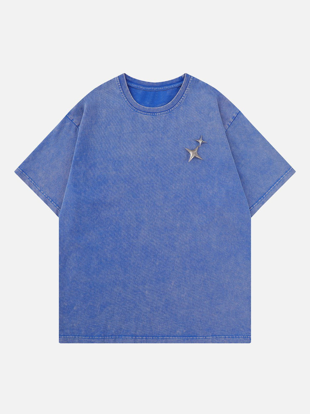 Levefly - Star Print Washed Tee - Streetwear Fashion - levefly.com