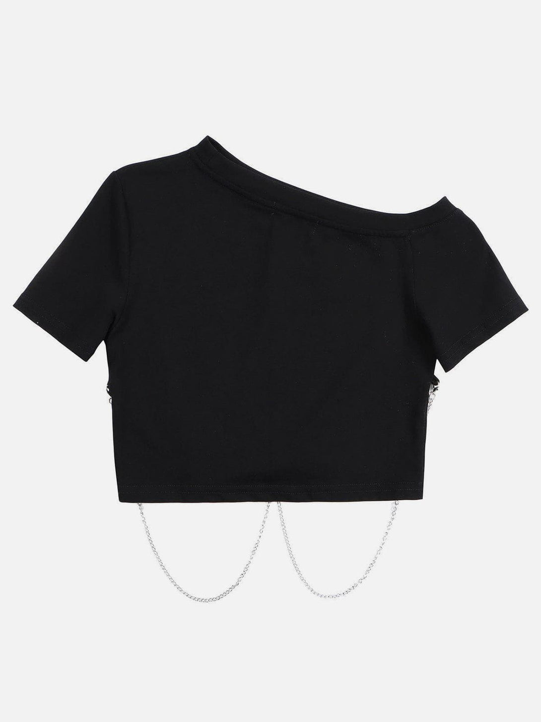 Levefly - "Stunning" Chain Crop Tee - Streetwear Fashion - levefly.com