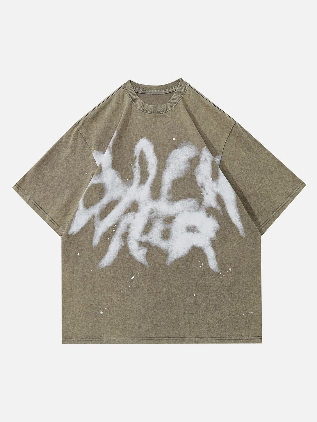 Levefly - Tie-dye Graffiti Print Tee - Streetwear Fashion - levefly.com