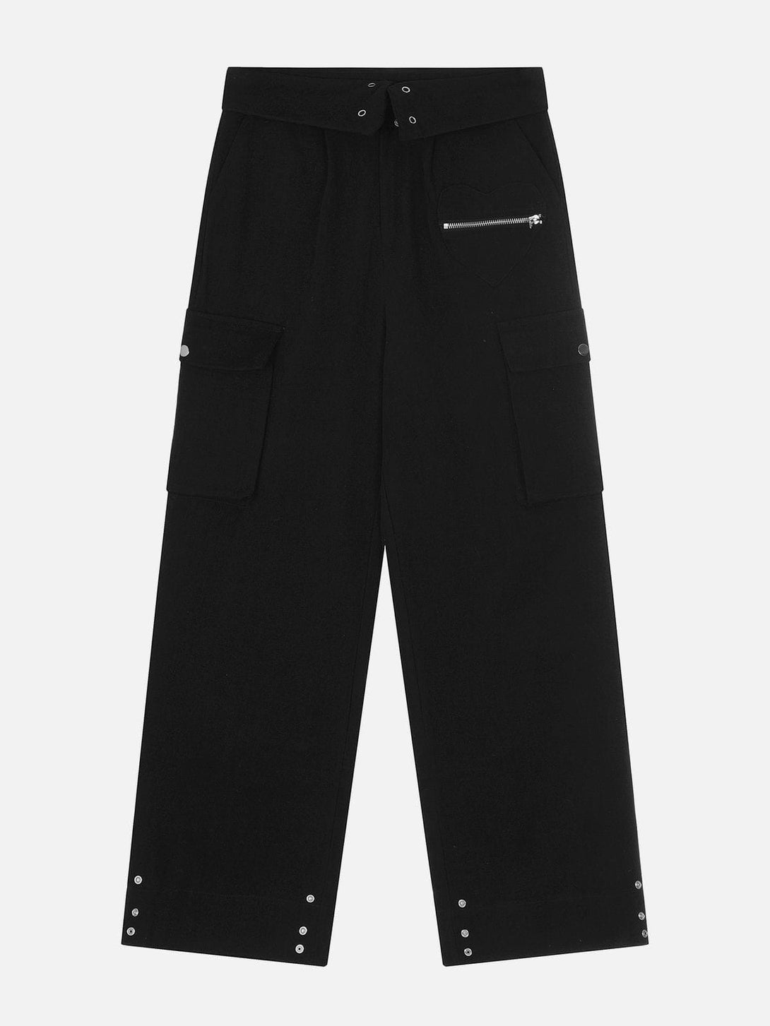 Levefly - Zipper Pocket Cargo Pants - Streetwear Fashion - levefly.com