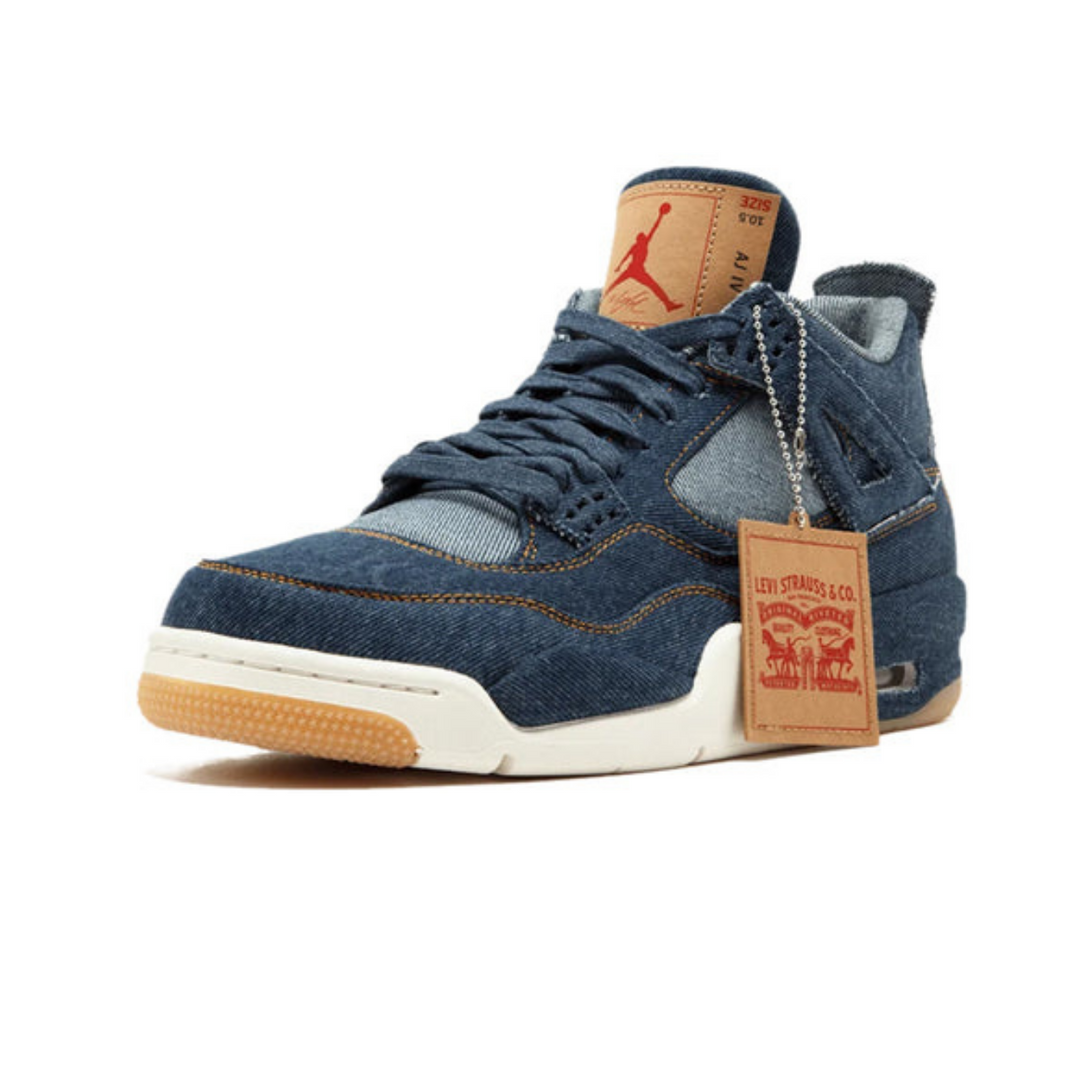 Levi's x Air Jordan 4 Retro 'Denim'- Streetwear Fashion 950 - levefly.com