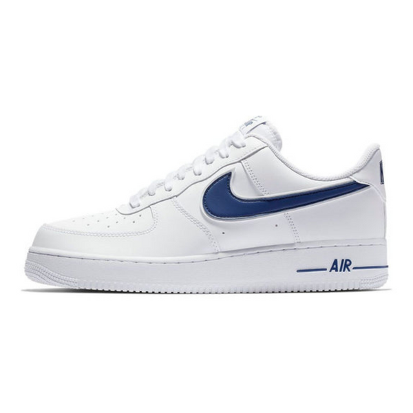 Nike Air Force 1 '07 3 'White Deep Royal'- Streetwear Fashion 950 - levefly.com