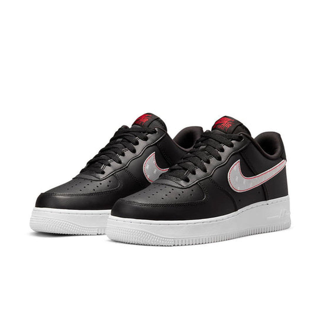 Nike Air Force 1 '07 Black/Red- Streetwear Fashion 950 - levefly.com