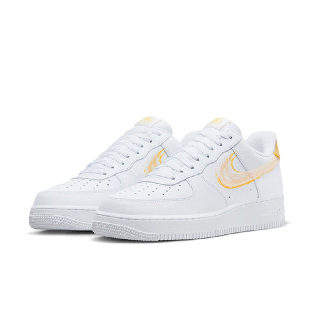 Nike Air Force 1 '07 'Brushstroke - White Solar Flare'- Streetwear Fashion 950 - levefly.com