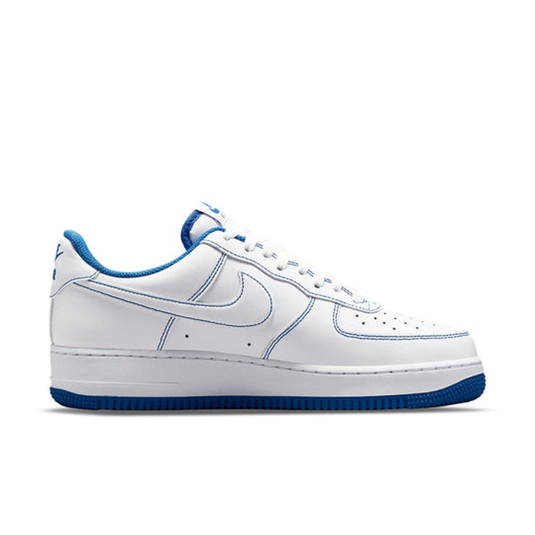 Nike Air Force 1 '07 'Contrast Stitch - White Game Royal'- Streetwear Fashion 950 - levefly.com