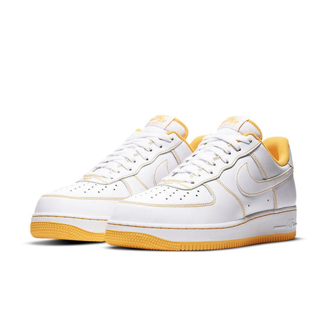 Nike Air Force 1 '07 'Contrast Stitch - White Laser Orange'- Streetwear Fashion 950 - levefly.com