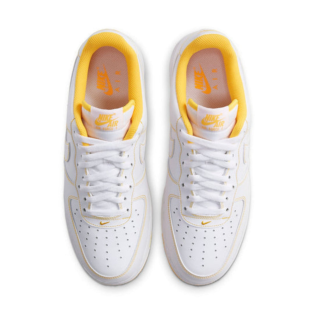 Nike Air Force 1 '07 'Contrast Stitch - White Laser Orange'- Streetwear Fashion 950 - levefly.com