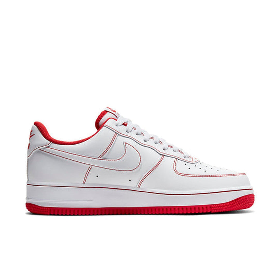 Nike Air Force 1 '07 'Contrast Stitch - White University Red'- Streetwear Fashion 950 - levefly.com