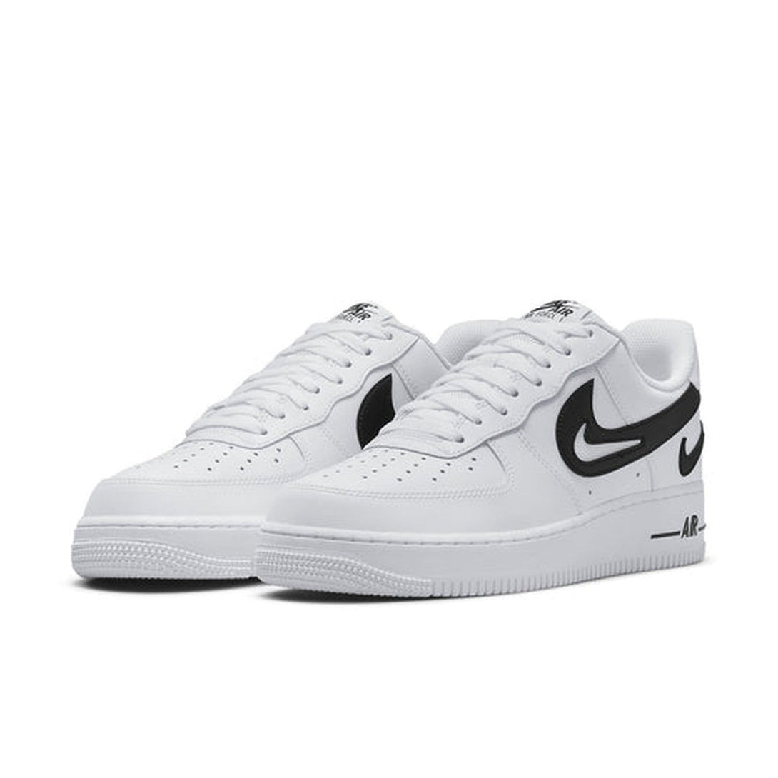 Nike Air Force 1 '07 'Cut Out Swoosh - White Black'- Streetwear Fashion 950 - levefly.com