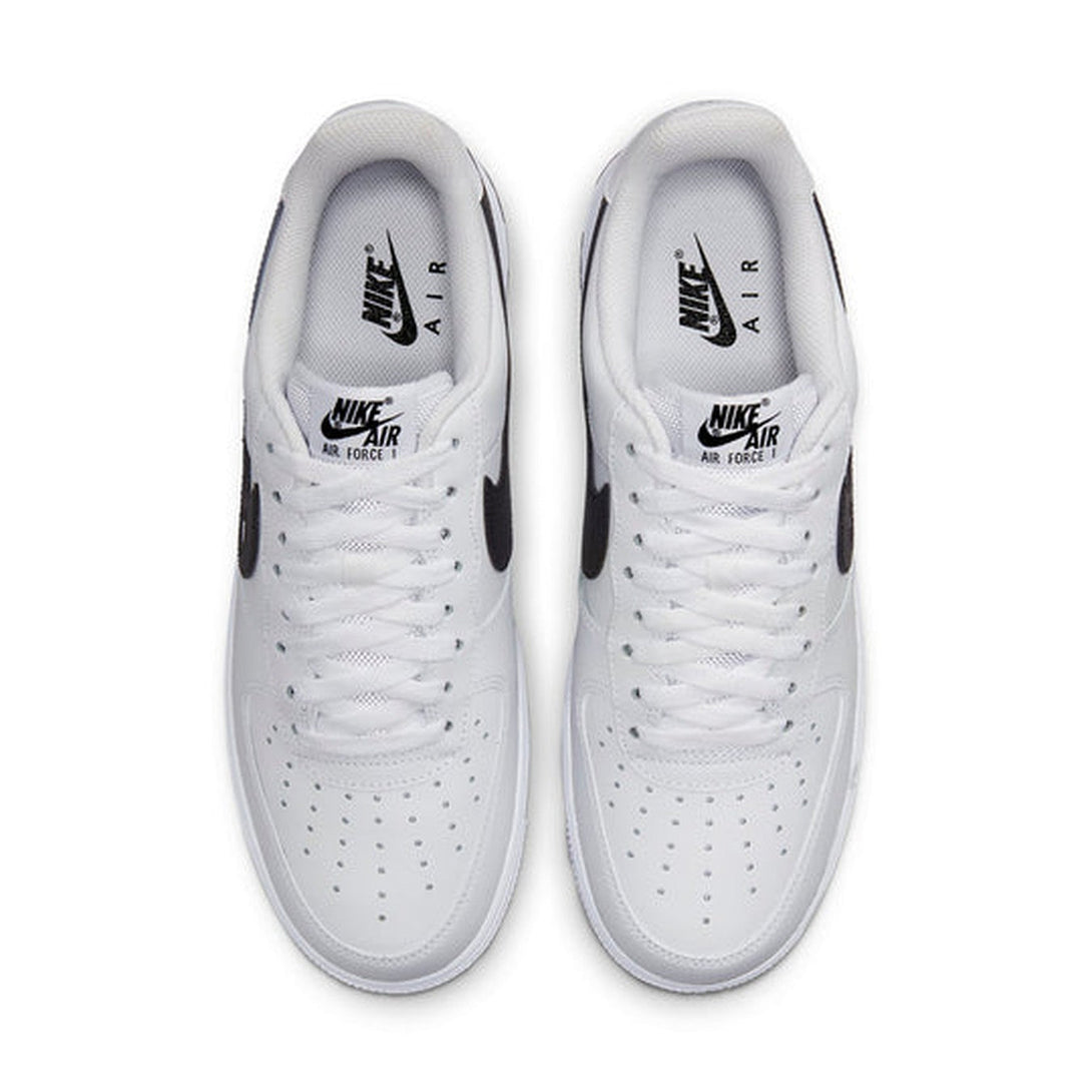 Nike Air Force 1 '07 'Cut Out Swoosh - White Black'- Streetwear Fashion 950 - levefly.com