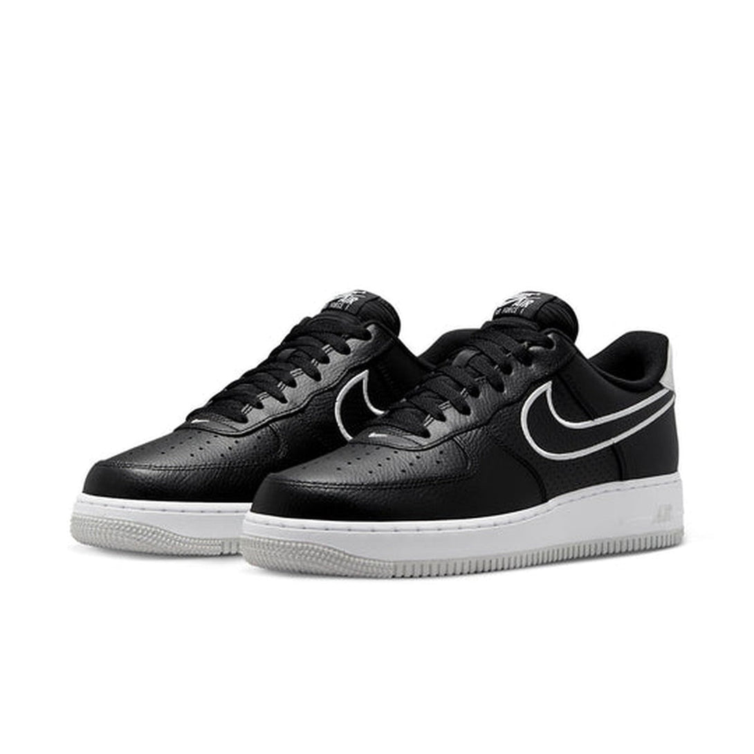 Nike Air Force 1 '07 'Embroidered Swoosh - Black'- Streetwear Fashion 950 - levefly.com