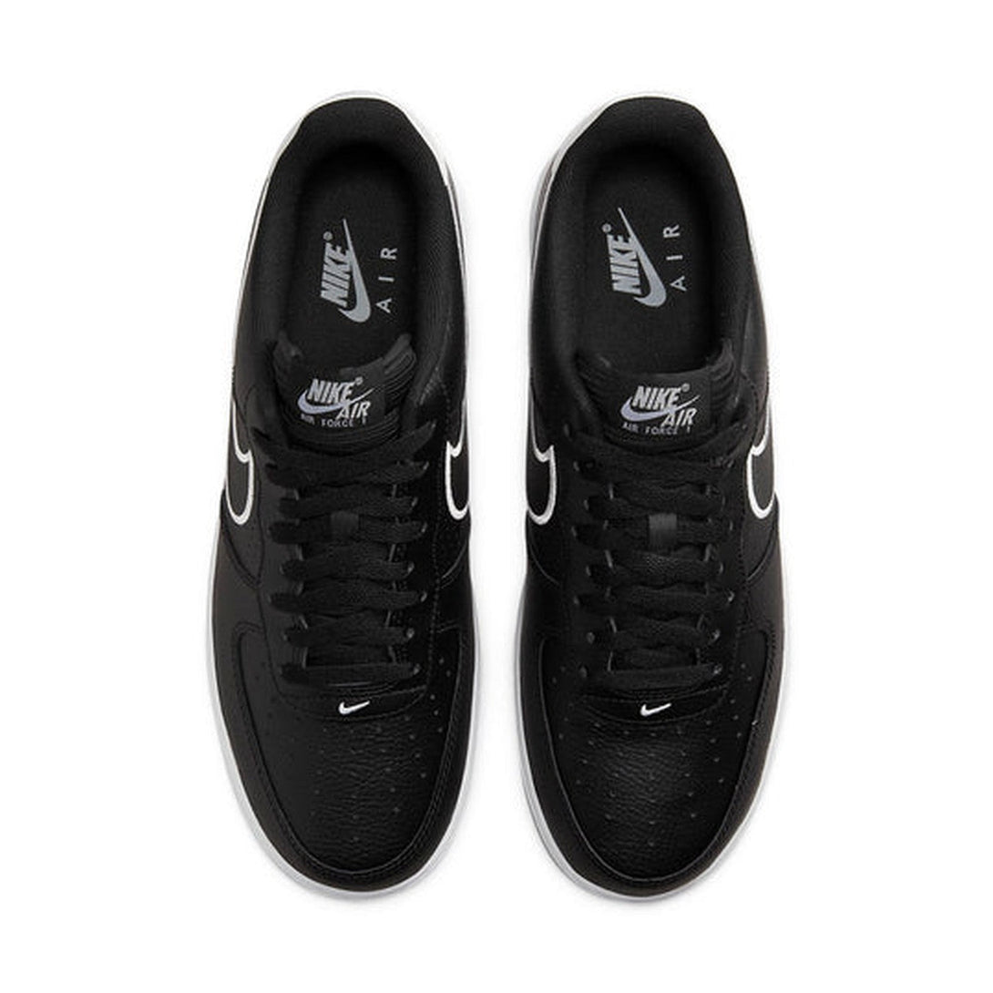 Nike Air Force 1 '07 'Embroidered Swoosh - Black'- Streetwear Fashion 950 - levefly.com