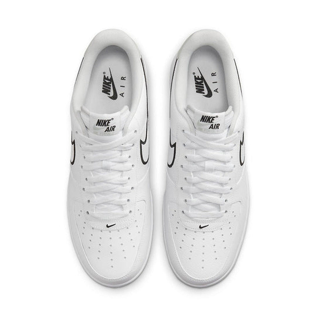 Nike Air Force 1 '07 'Embroidered Swoosh - White Black'- Streetwear Fashion 950 - levefly.com