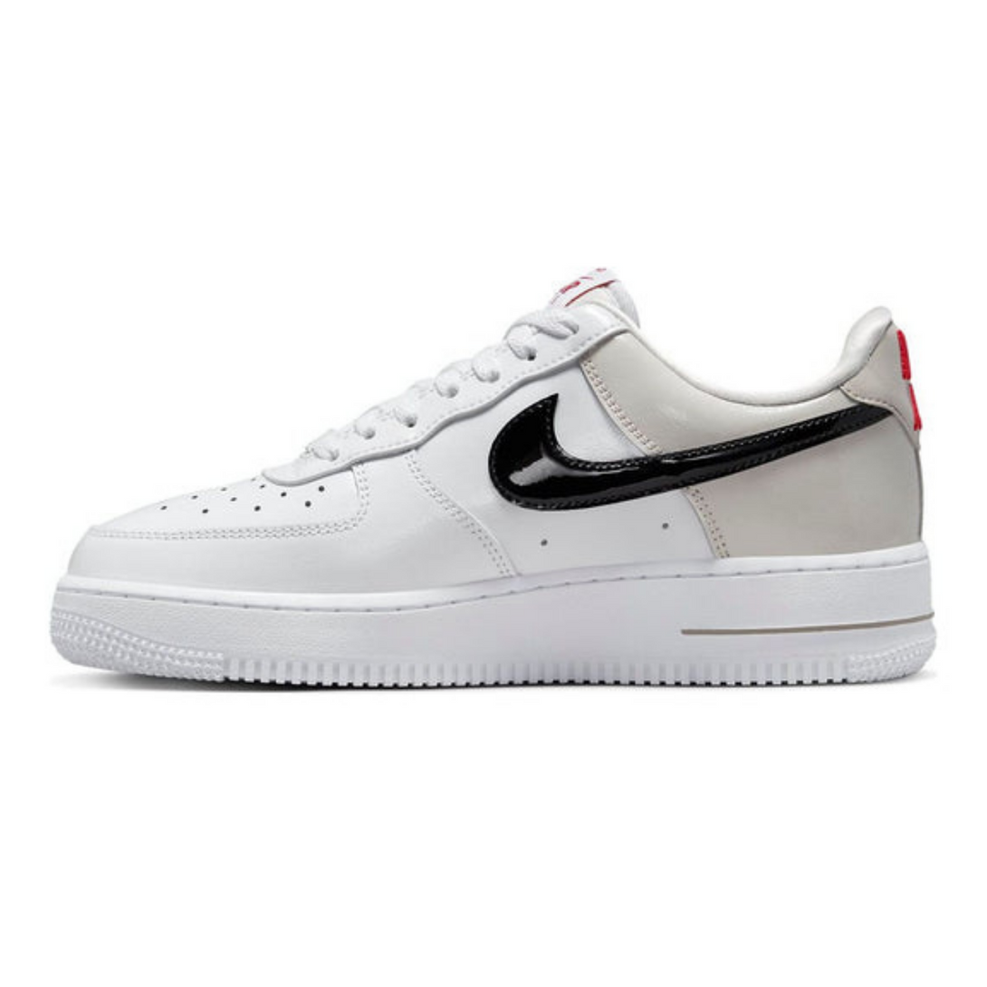 Nike Air Force 1 '07 Essential 'White Iron Ore Patent'- Streetwear Fashion 950 - levefly.com