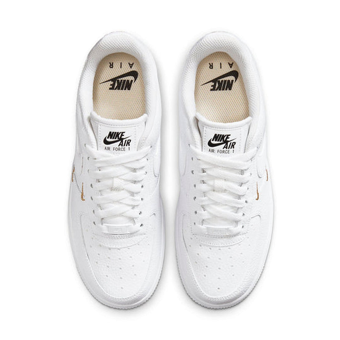 Nike Air Force 1 '07 Essential 'White Metallic Gold'- Streetwear Fashion 950 - levefly.com