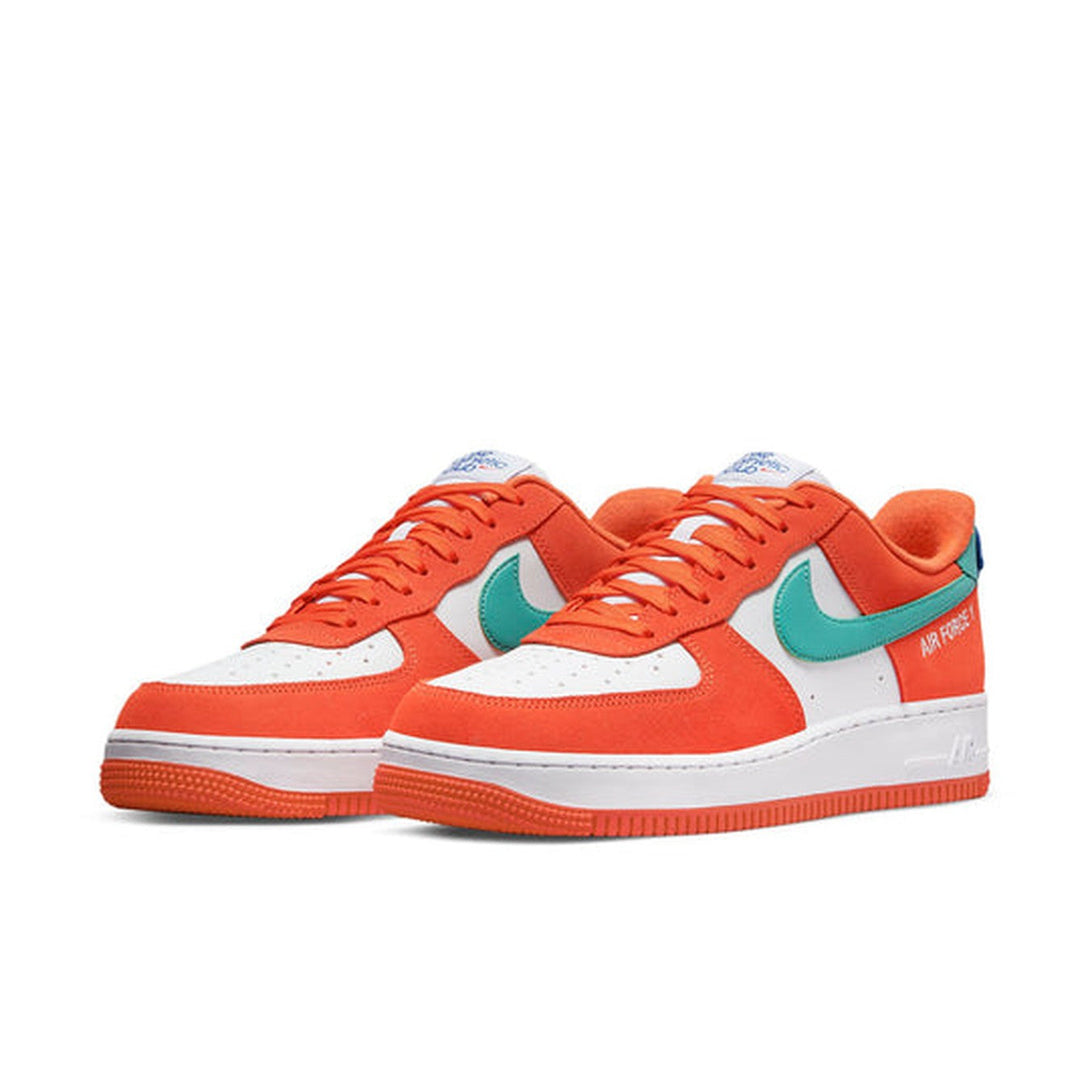 Nike Air Force 1 '07 LV8 'Athletic Club - Rush Orange Washed Teal'- Streetwear Fashion 950 - levefly.com