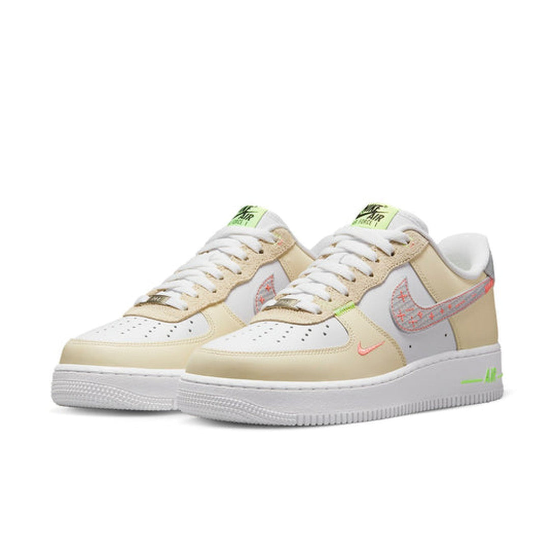 Nike Air Force 1 '07 LV8 'Just Stitch It - White Shade Green'- Streetwear Fashion 950 - levefly.com