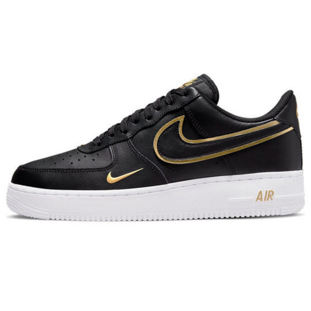 Nike Air Force 1 '07 LV8 'Metallic Swoosh Pack - Black'- Streetwear Fashion 950 - levefly.com