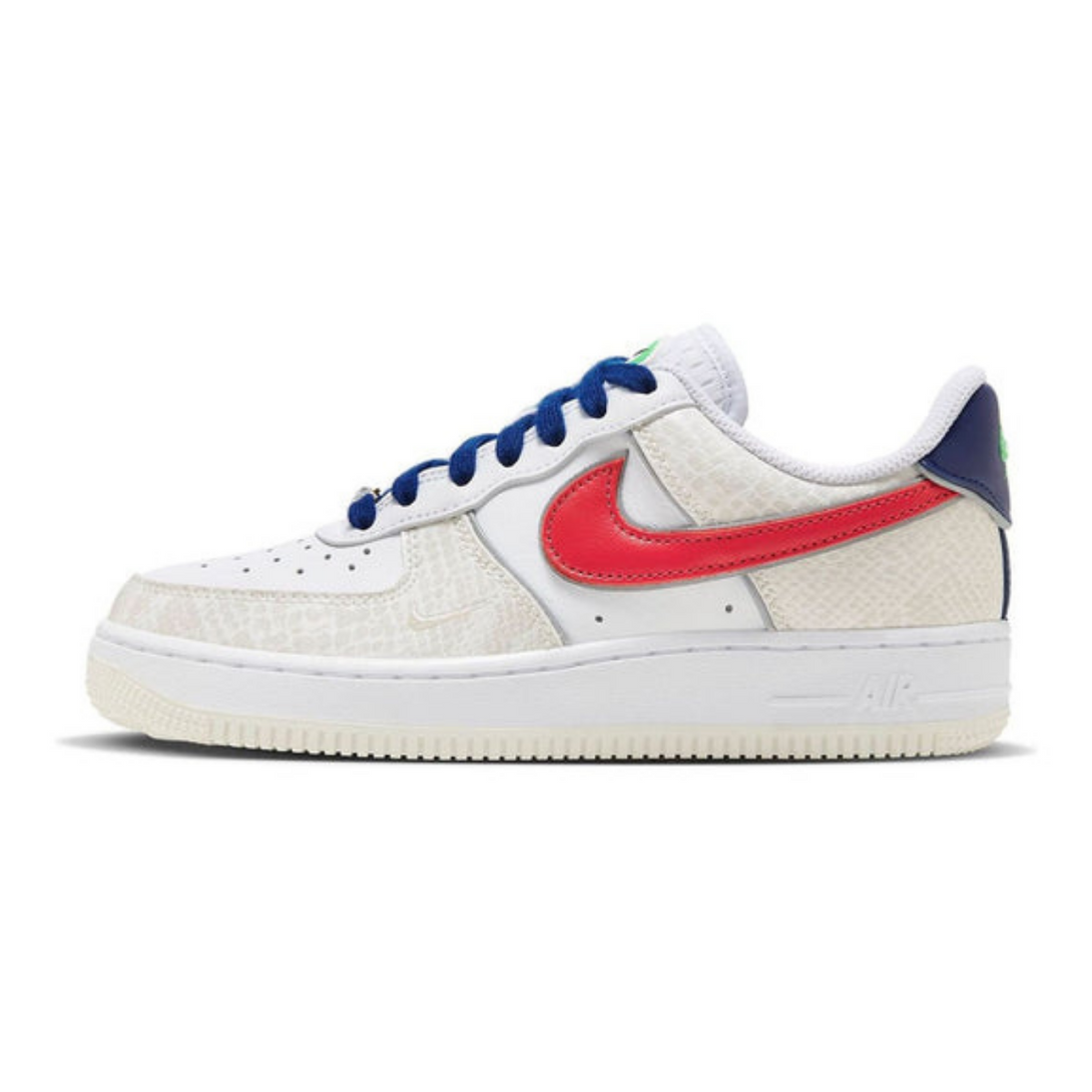 Nike Air Force 1 '07 LX 'Just Do It - White University Red Snakeskin'- Streetwear Fashion 950 - levefly.com