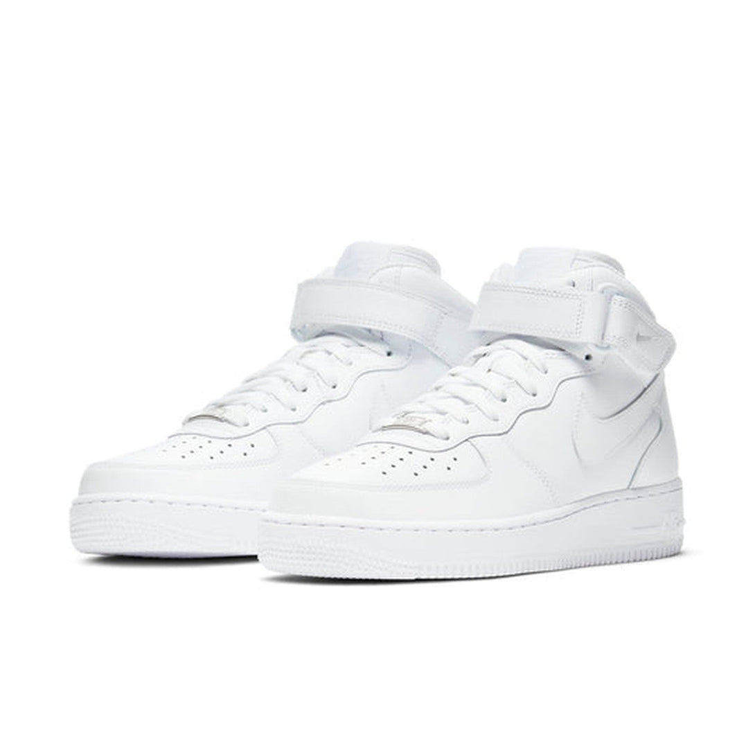 Nike Air Force 1 '07 Mid 'Triple White'- Streetwear Fashion 950 - levefly.com