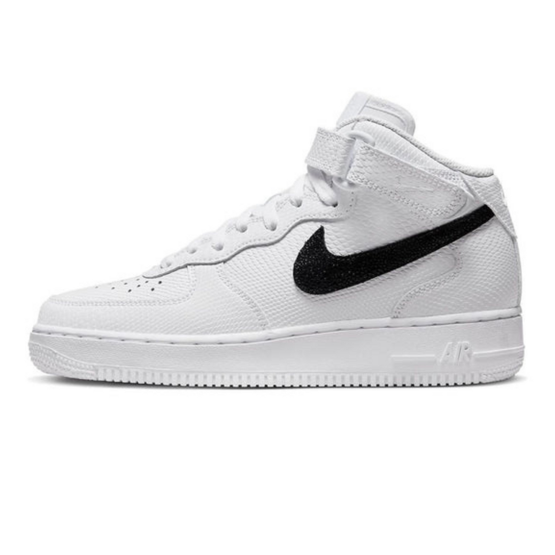 Nike Air Force 1 '07 Mid 'White Snakeskin'- Streetwear Fashion 950 - levefly.com