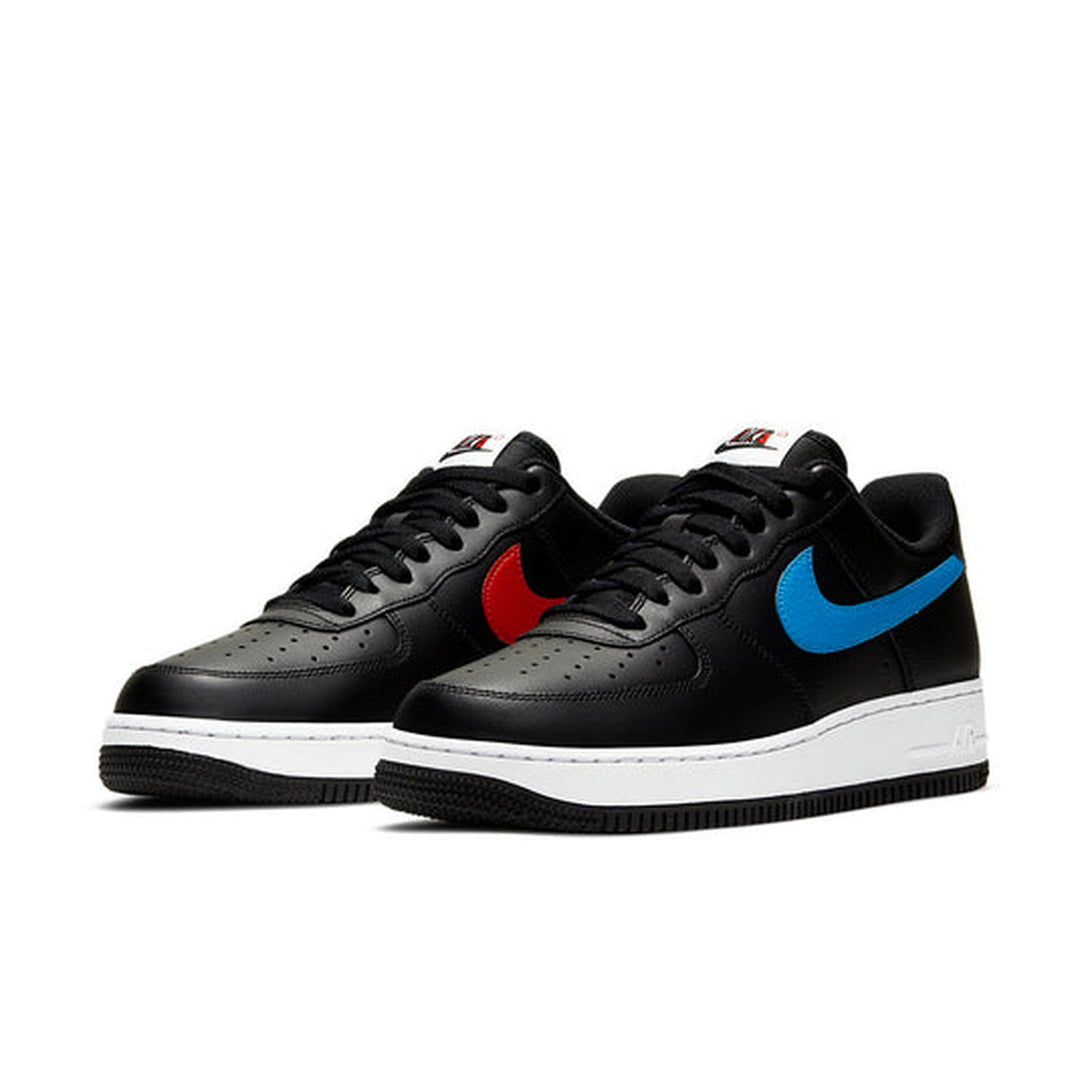 Nike Air Force 1 '07 'Mismatch Swooshes - Black'- Streetwear Fashion 950 - levefly.com