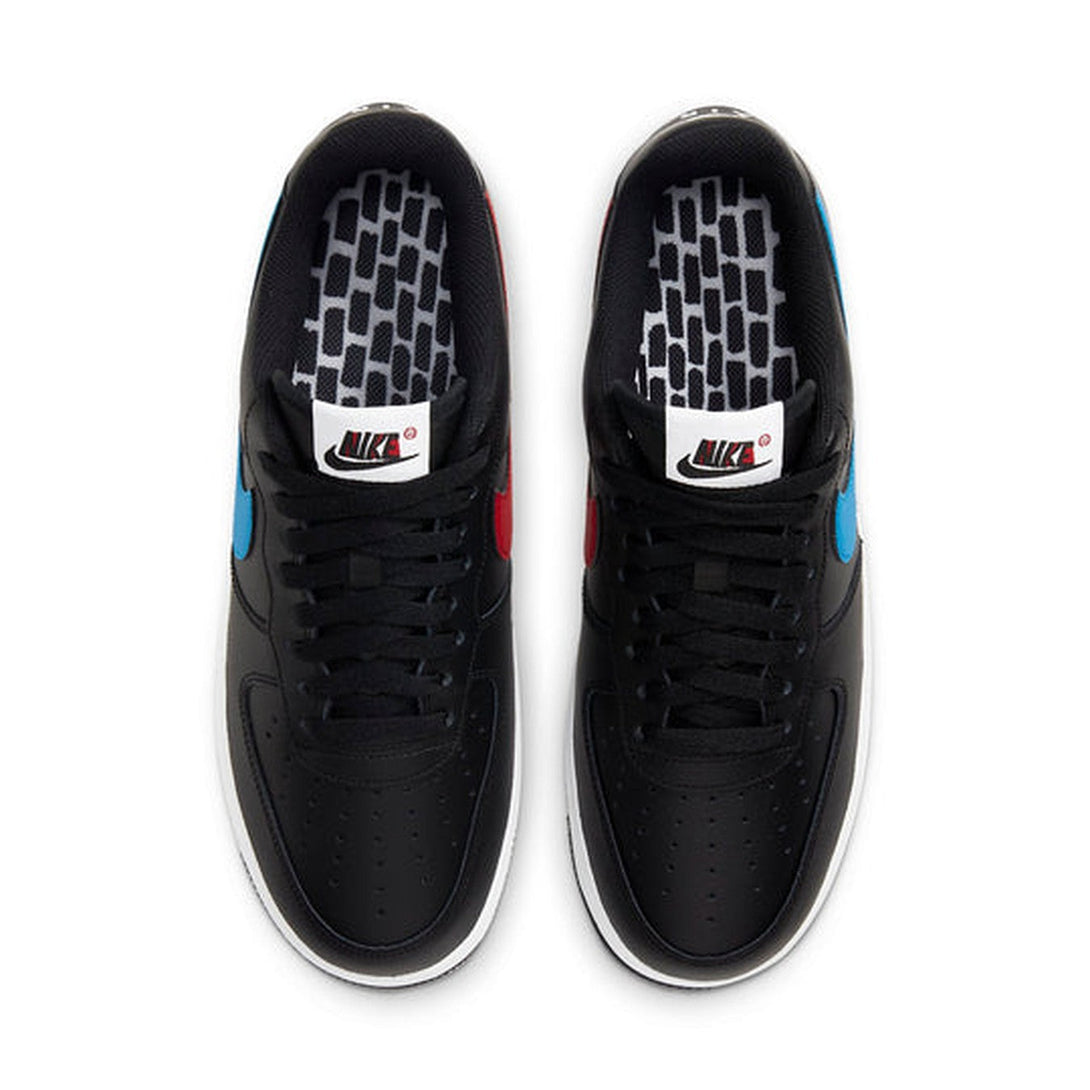 Nike Air Force 1 '07 'Mismatch Swooshes - Black'- Streetwear Fashion 950 - levefly.com