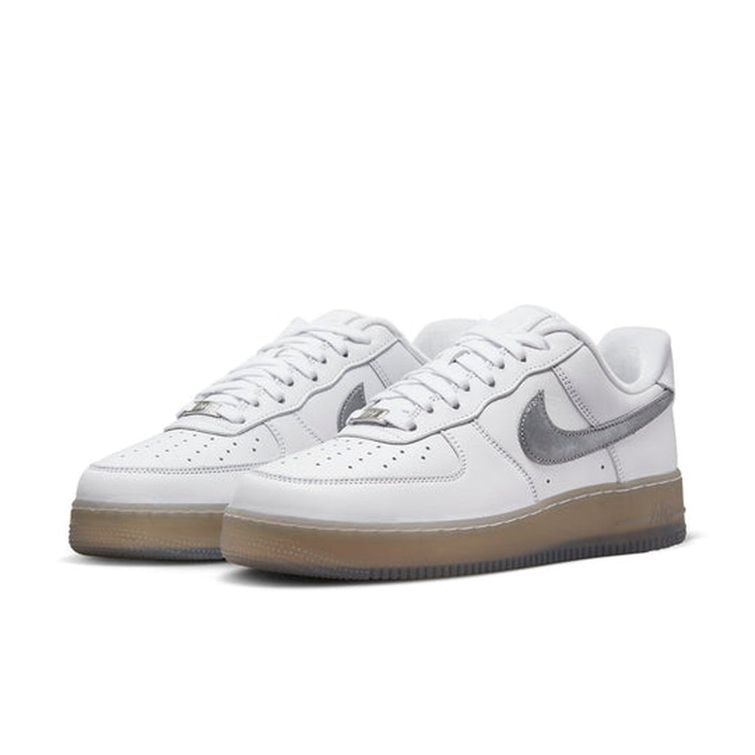 Nike Air Force 1 '07 Premium 'White Metallic Silver'- Streetwear Fashion 950 - levefly.com