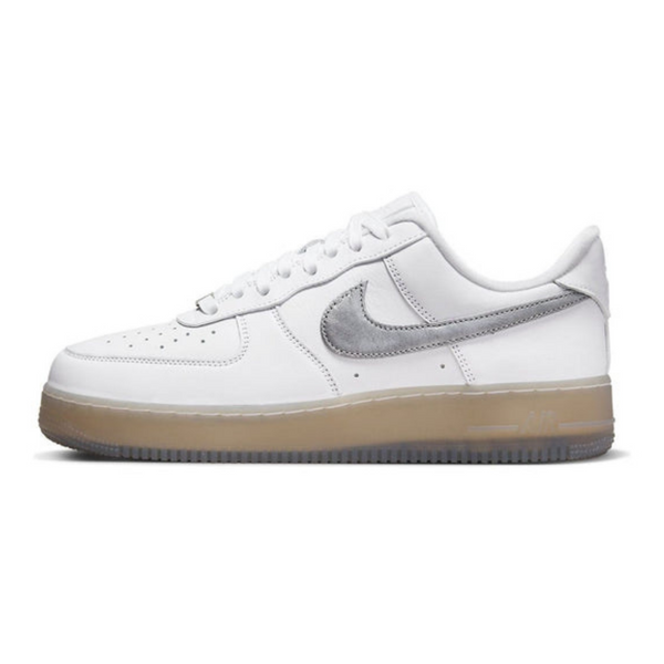 Nike Air Force 1 '07 Premium 'White Metallic Silver'- Streetwear Fashion 950 - levefly.com